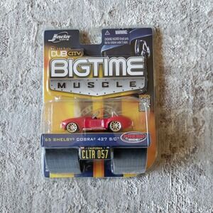 65 Shelby Cobra 427 S/C Red DubCity BigTime Muscle Diecast 1:64 2005 Jada Toys